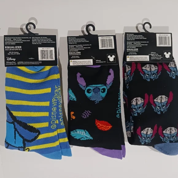 Disney Pixar Socks Lot Size 9-13 - Picture 3 of 3